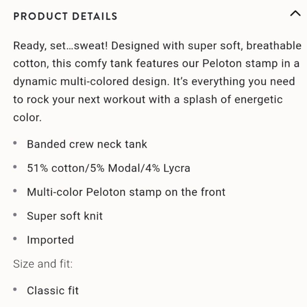 NWT Peloton Racer Tank - Picture 5 of 6